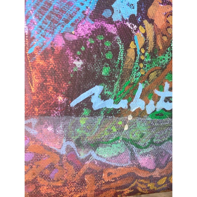 Textile Haitian Art .Modern Haitian Art Painting. Contemporary Haitian Painting. Richard Barbot For Sale - Image 7 of 12