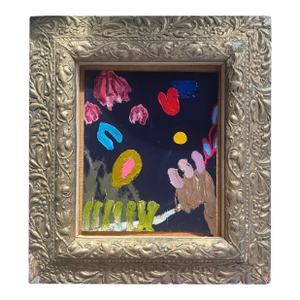 2024 Original Ak Hardeman Abstract Painting in Semi-Antique Frame