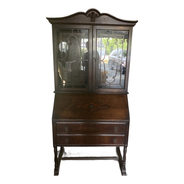 Antique Mahogany Secretary Desk For Sale