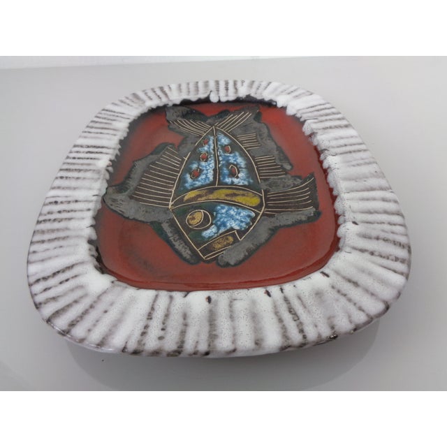 Glazed Lava Ceramic Bowl or Wall Art from Scheurich, Germany, 1960s For Sale - Image 12 of 16