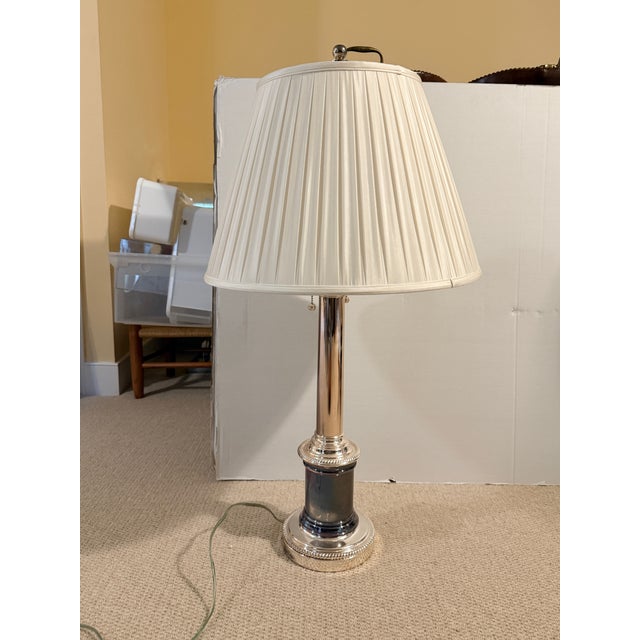 Pair of Vintage Ralph Lauren Tall Column Lamps For Sale - Image 12 of 17