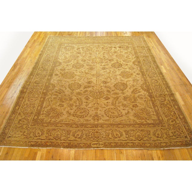 Vintage Perisan Tabriz oriental carpet, circa 1940, room sized. A Vintage Persian Tabriz oriental carpet, circa 1940....