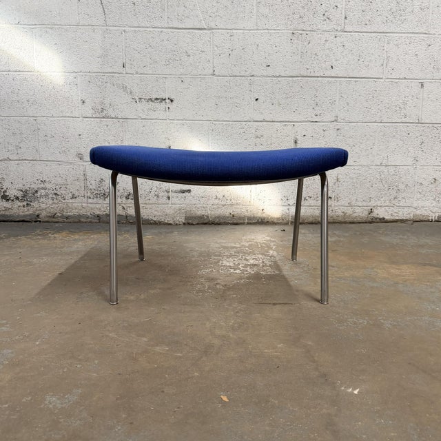 Mid-Century Modern Rare Vintage Danish Hans J. Wegner Ap41 Kastrup Airport Stool a.p. Stolen For Sale - Image 3 of 7