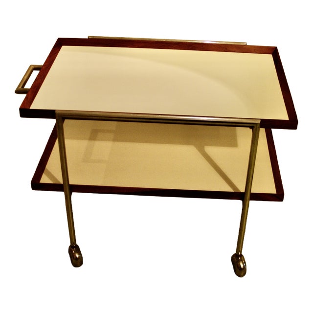 Bar Cart by Poul Norreklit for E Pedersen& Son, Denmark, 1960s For Sale
