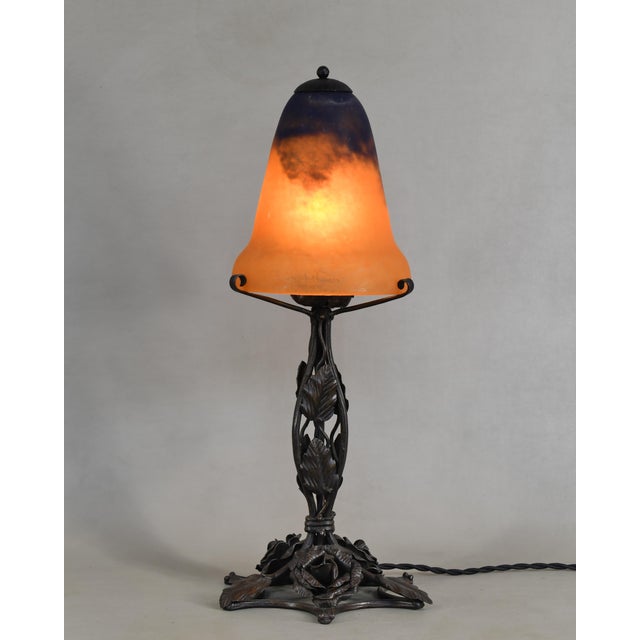 Art Deco French Art Deco Lamp by Daum - 1925 France For Sale - Image 3 of 10