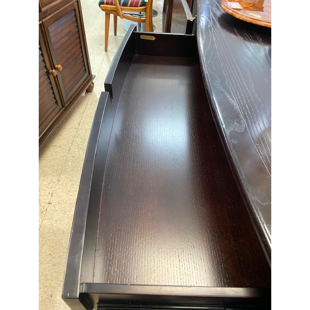 Modern Barbara Barry for Baker / McGuire Rattan, Oak & Raffia Sideboard Buffet For Sale - Image 10 of 11