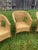 Set of Four Vintage Woven Wicker Chairs For Sale In Raleigh - Image 6 of 9