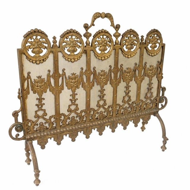 Napoleon III Gilded Bronze Fireplace Surround, 1800s For Sale - Image 6 of 9