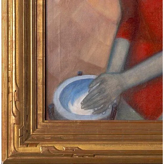 This painting comes from our collection of original Soviet-era oil paintings. The collection is laid out like a timeline...