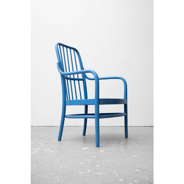 Blue Bauhaus Armchair by Adolf Gustav Schneck for Jacob & Josef Kohn, 1930s For Sale - Image 8 of 10