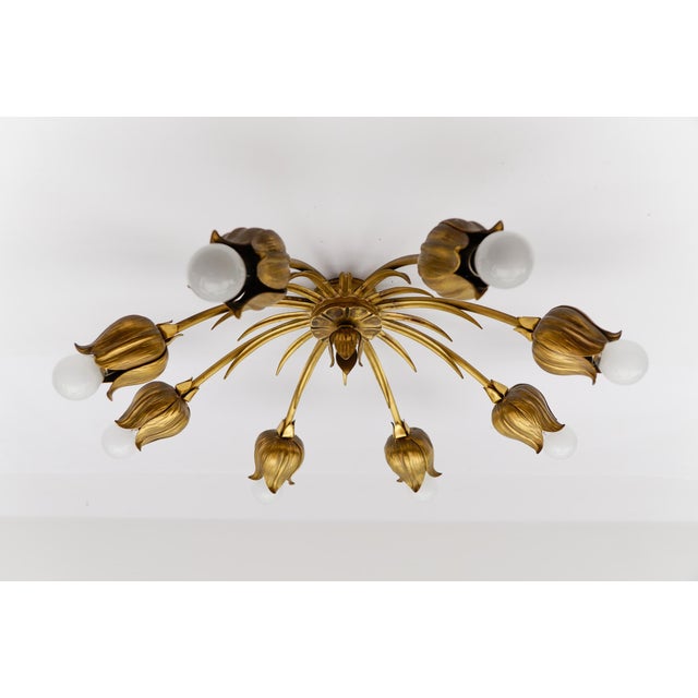 Mid-Century Modern Vintage Bronze Flush Mount from Koch Söhne, 1960s For Sale - Image 3 of 13