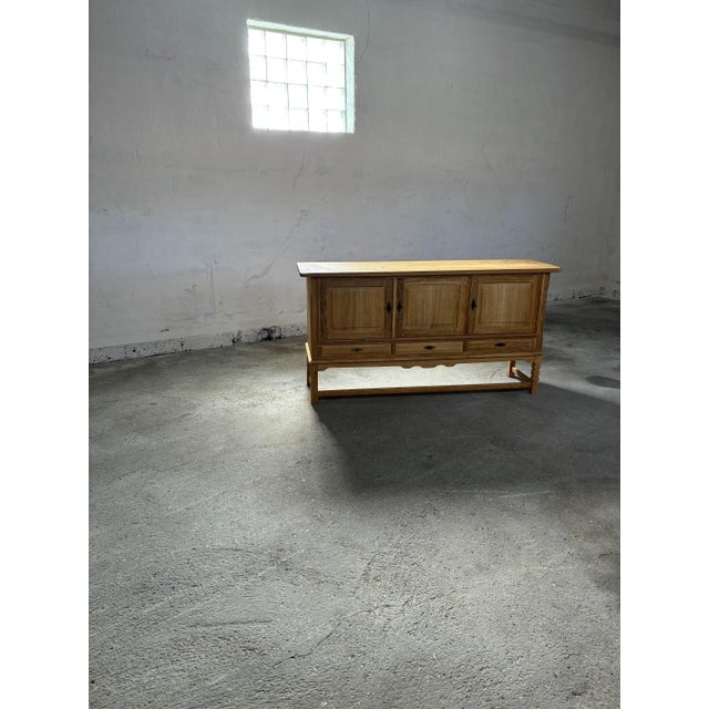 Oak Sideboard in style of Henning Kjærnulf, 1970s For Sale - Image 16 of 18