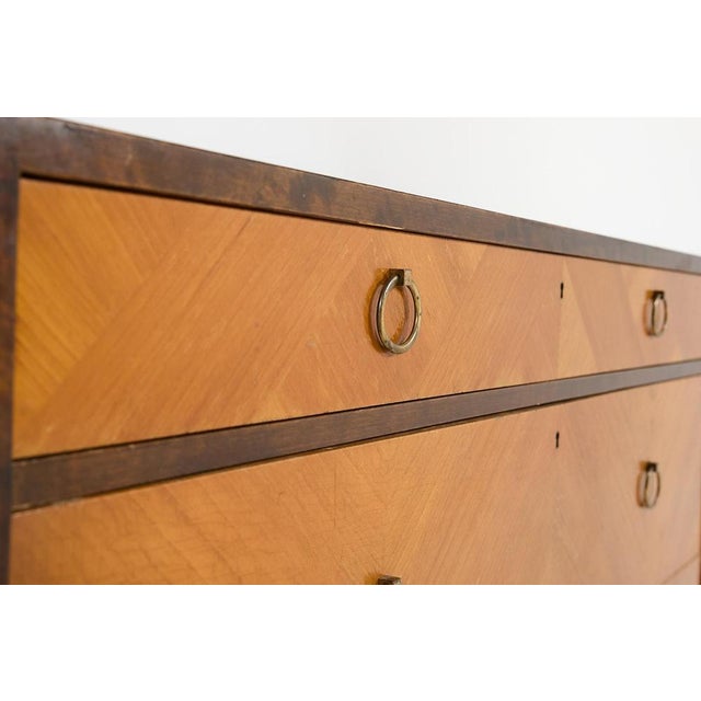 Wood Art Deco Chest of Drawers by Axel Larsson for Bodafors, Sweden, 1930s For Sale - Image 7 of 9