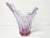 Large Asymmetrical Vase in Pink Crystal by Val Saint Lambert For Sale - Image 3 of 18