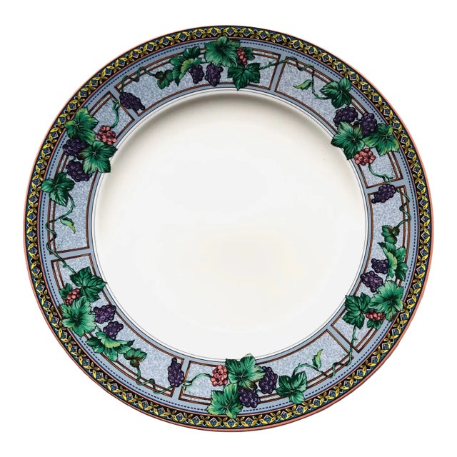 Contemporary Mikasa Royal Harvest Round Serving Platter/Charger For Sale
