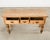 Tan 19th Century Country English Provincial Pine Dresser Console Table For Sale - Image 8 of 18