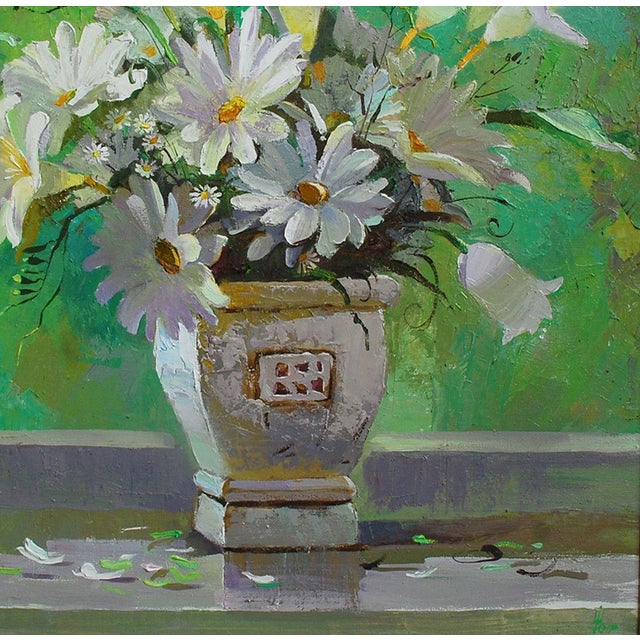 2010s Oil Painting Daisies Egor Ktpatunov For Sale - Image 5 of 6