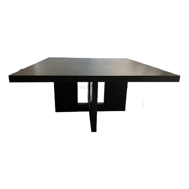 Roberto Lazzeroni for Casamilano “Tokyo” Square Dining Table – Italian Modern Japandi Design, Seats 8 For Sale