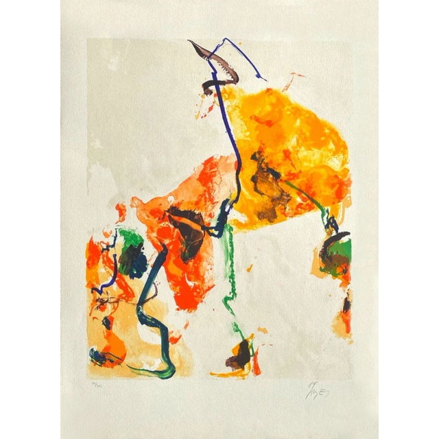 Kim En JOONG MONDE IMAGINAIRE II 1989 lithograph on Arches paper signed and numbered in pencil 29.9 x 22.0 in illustration...