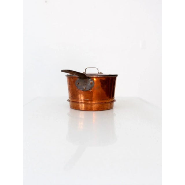 Metal Antique Copper Pot For Sale - Image 7 of 13