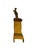 Clock Antique Marble With Sculpture and Brass Accent Mantel French Decor For Sale - Image 4 of 11