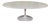 Rove Concepts Attributed Tulip Lacquer Oval 78” Dining Table For Sale