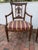 Splendid pair of English Neoclassic chairs, custom fabric, with piping, note matching stripes, in lovely condition, with...