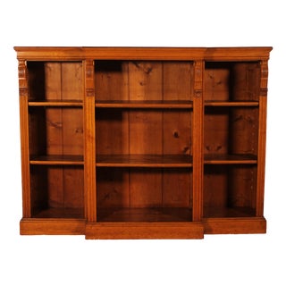 Antique Open Bookcase in Light Oak, 1800s For Sale