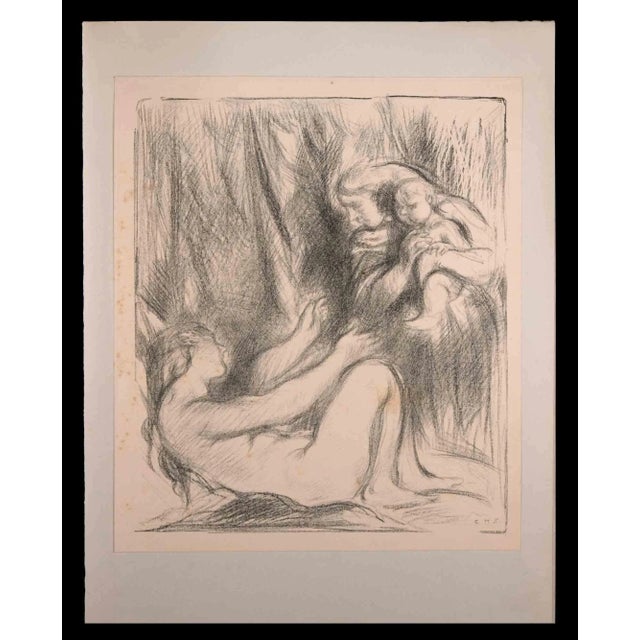 Charles Haslewood Shannon, The Morning Visit, Original Lithograph, 1906 For Sale - Image 3 of 3