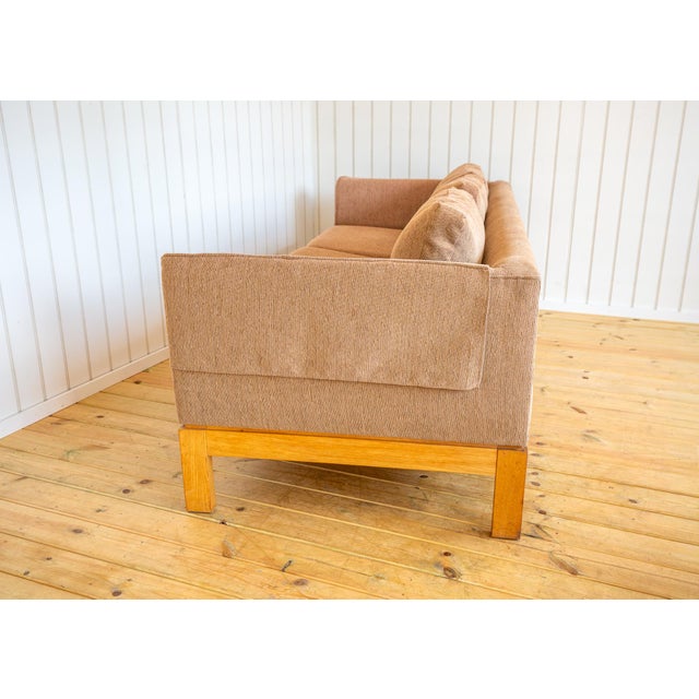 Mid-Century Modernist Sofa and Armchair in Blonde Maple and Upholstery attributed to Terence Conran, 1970s, Set of 2 For Sale - Image 13 of 18