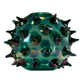 Riccio Vase in Green by Gae Aulenti for Venini, Italy, 2006 For Sale