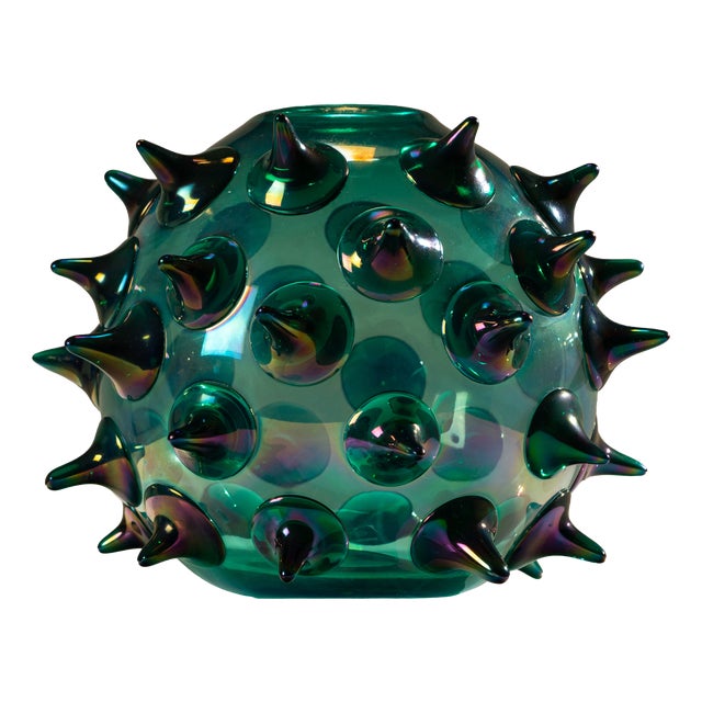 Riccio Vase in Green by Gae Aulenti for Venini, Italy, 2006 For Sale