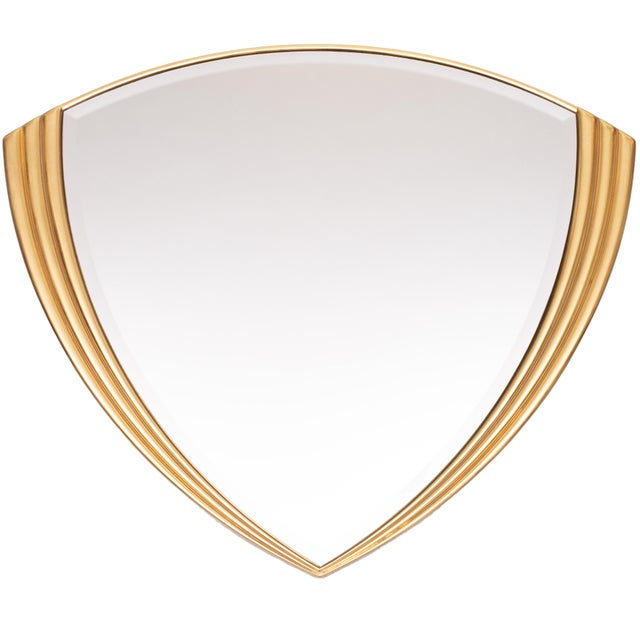 Gold Vintage Hollywood Regency Wall Mirror from Deknudt, 1970s For Sale - Image 8 of 8