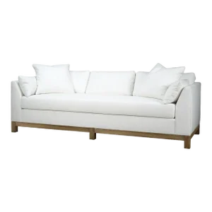 Modern Upholstered Sofa in Arctic White