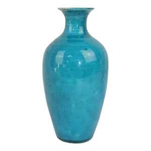 1654 - 1722 Chinese Kangxi Period Porcelain Turquoise Vase