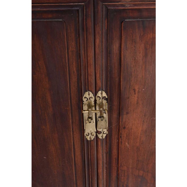 Early 20th Century A Fine Pair of Chinese Hardwood Cabinets For Sale - Image 4 of 10