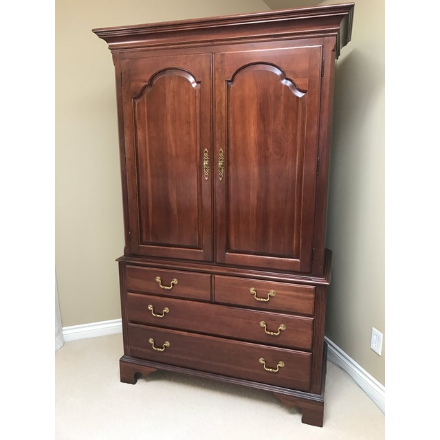 Ethan Allen Court Queen Anne Armoire Chairish