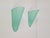Vintage Triangular Conical Wall Sconces in Green Frosted Glass, 1990s, Set of 2 For Sale - Image 12 of 15