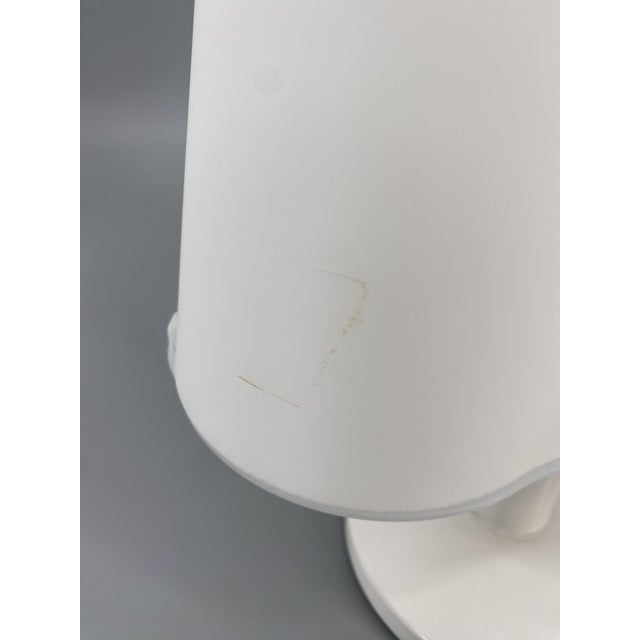White Ottavia Night Table Lamp by Franco Mirenze for Valenti Luce, Italy, 1980s For Sale - Image 8 of 11