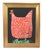 Red & White Spotted Folk Art Chicken Hen Painting by Ruth Arenz Including the Antiqued Gold Wood Frame For Sale In Los Angeles - Image 6 of 6
