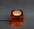 Flamed Cased Glass Table Lamp Cube in Orange, Green, Black and Beige by Peill & Putzler, 1970s For Sale - Image 15 of 16
