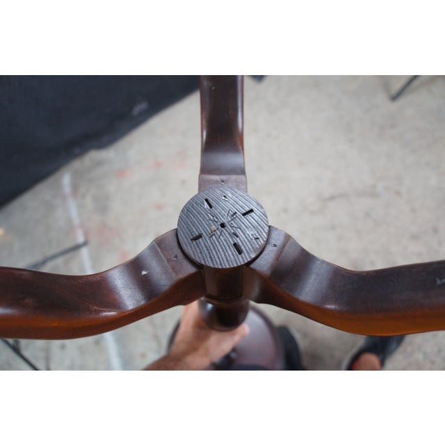 Large Vintage Queen Anne Style Solid Mahogany Plant Candlestand Pedestal Gallery For Sale - Image 9 of 13