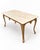 Beige Louis XV Style Coffee Table in Gilt Bronze with Veined Marble Top, 1950s For Sale - Image 8 of 8