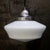 Mid-Century Modern French White Semi-Matt Opaline Glass Pendant Lamp For Sale - Image 3 of 7
