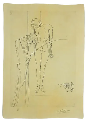 Salvador Dalí - The Kings Hanging in the Trees - Etching and Drypoint - 1973