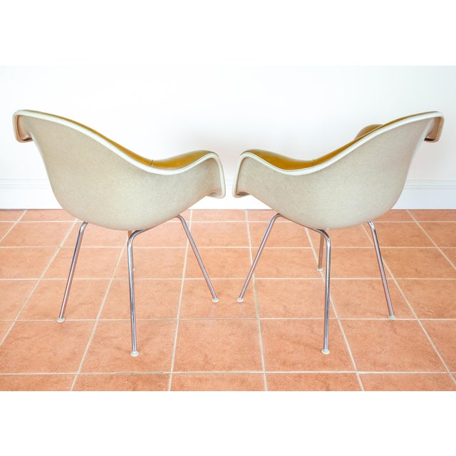 Set of Dax Leather Armchairs by Charles & Ray Eames for Herman Miller, 1960s For Sale - Image 16 of 18
