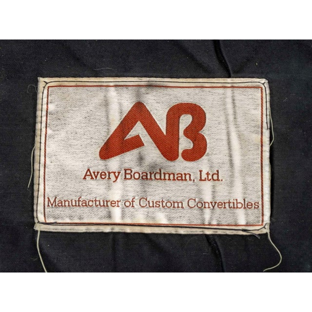 Modern Black Leather Upholstered Sleeper Sofa For Sale - Image 9 of 9