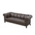 2000 - 2009 Baker Furniture Leather Chesterfield Sofa For Sale - Image 5 of 7