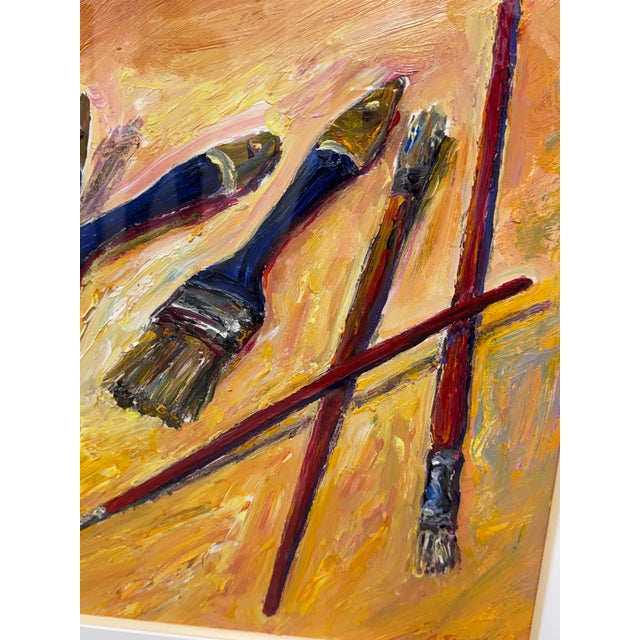 Circa 2011 Albert E. Smith Abstract Painting, Framed For Sale - Image 11 of 12