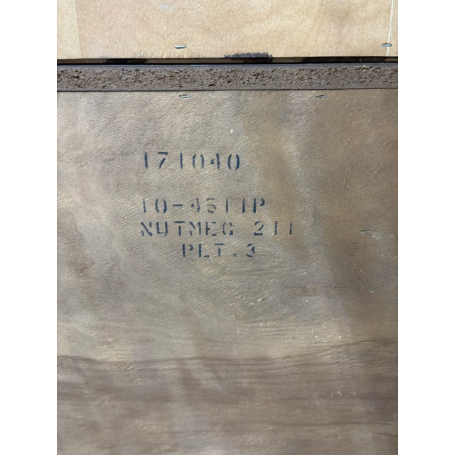 Vintage Ethan Allen Heirloom Nutmeg Maple CRP Cabinet With Hutch Bookcase For Sale - Image 12 of 14